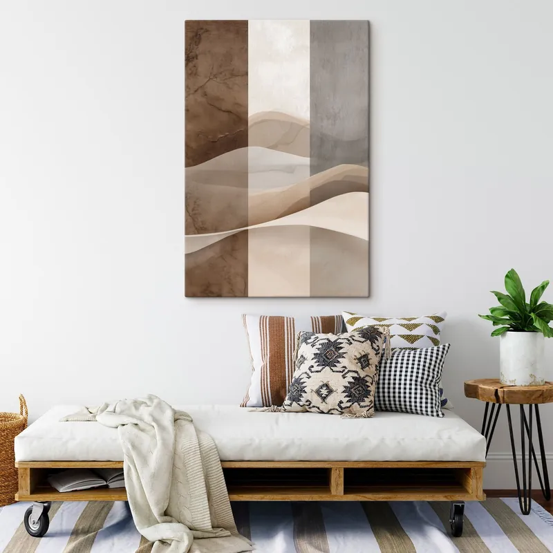 Pictură pe pânză Straturi abstracte de nisip Nr s49040 Reduceri