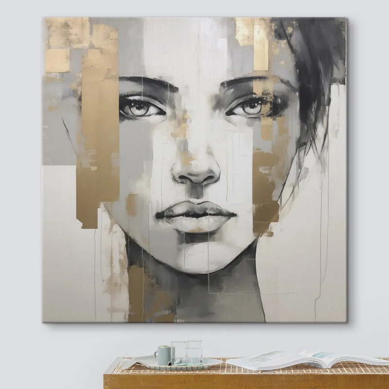 Cumpără acum Pictură pe pânză Portret feminin în stil pictural Nr s49055