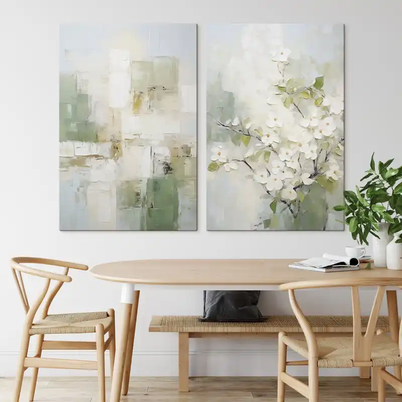 Ieftin Pictură pe pânză Flori abstracte imitație de pictură Nr m30437