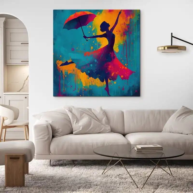 Ofertă exclusivă Pictură pe pânză Dansatoare cu umbrelă Nr s49096