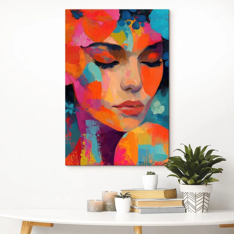 Pictură pe pânză Portret abstract de femeie Nr s49097 Preț promoțional