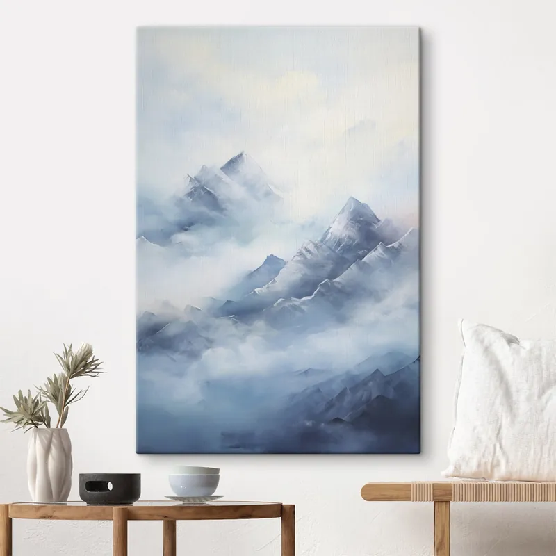 Pictură pe pânză Imitarea peisajului montan de pictură Nr s49069 Expediere rapidă