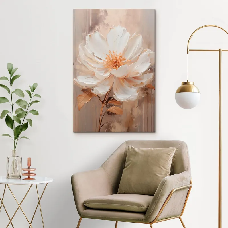Ofertă specială Pictură pe pânză O floare delicată pe un fundal abstract, estompat Nr s49181