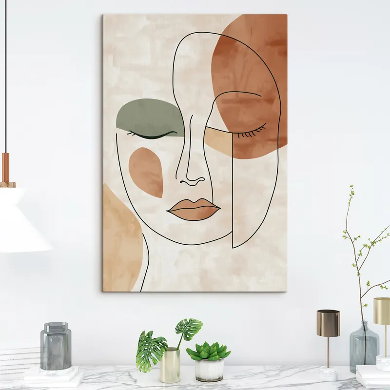 Ultima șansă Pictură pe pânză Față abstractă Nr s49265