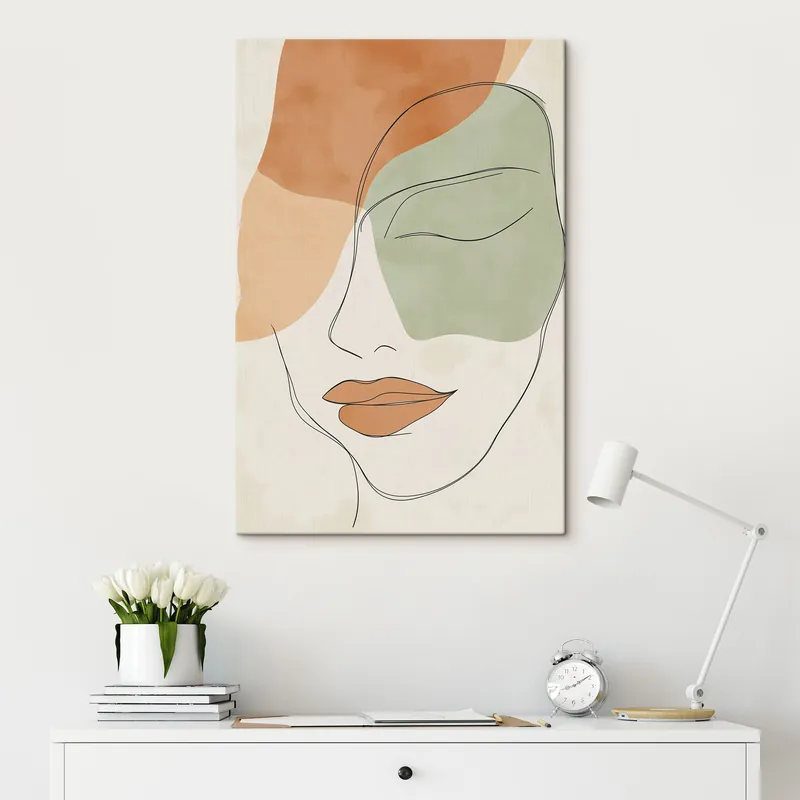 Popular Pictură pe pânză Față abstractă Nr s49266
