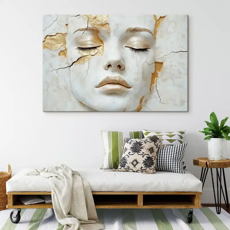 Pictură pe pânză Față abstractă Nr s49267 Preț redus