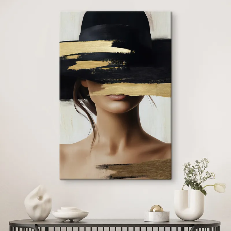Pictură pe pânză Față abstractă Nr s49268 Cumpărături sigure
