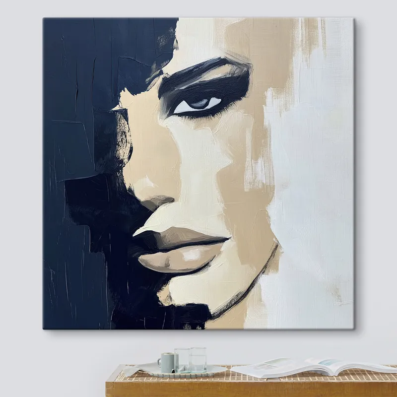 Cumpără online Pictură pe pânză Față abstractă Nr s49284