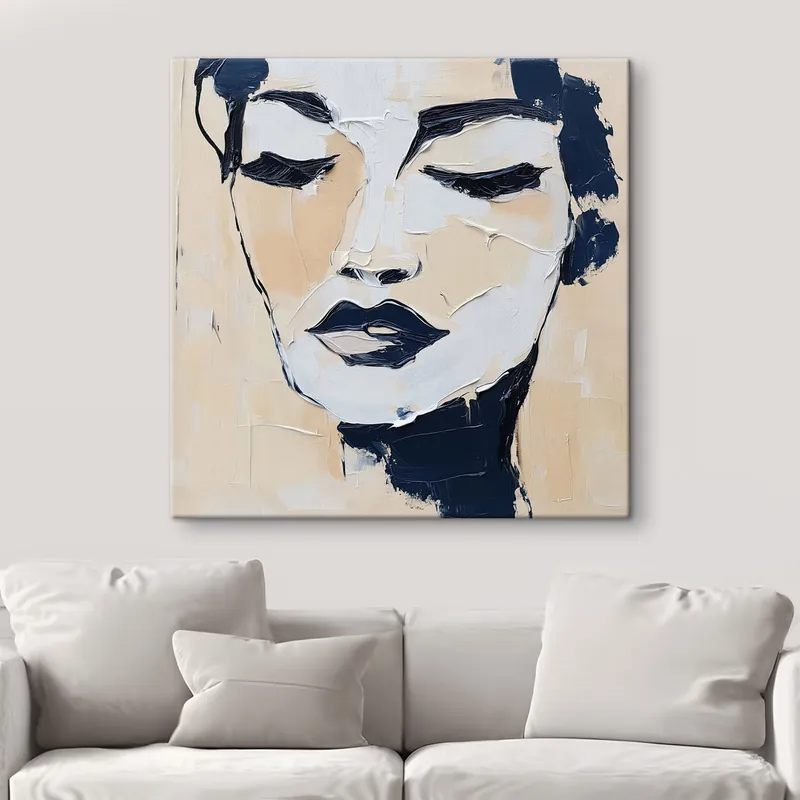 Calitate înaltă Pictură pe pânză Față abstractă Nr s49285