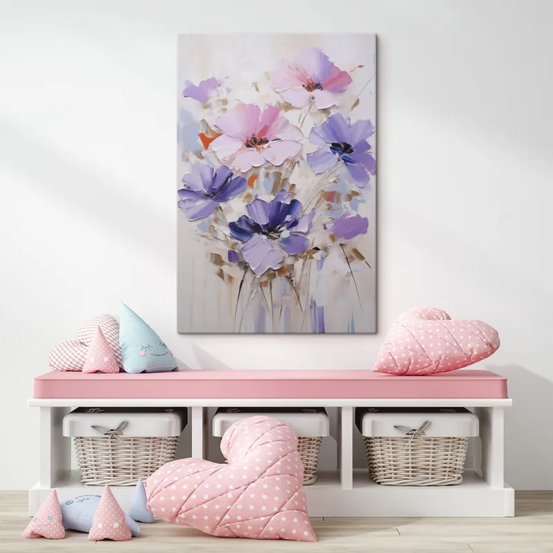 Pictură pe pânză Flori, pictură în imitație Nr s49136 Chilipir