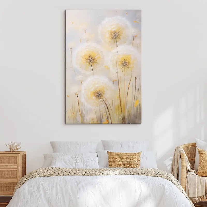 Pictură pe pânză Păpădii, pictură în stil imitație Nr s49296 Calitate înaltă