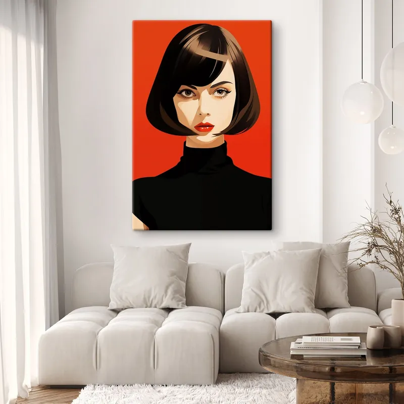 Noutate Pictură pe pânză Portret cu păr scurt Nr s49303