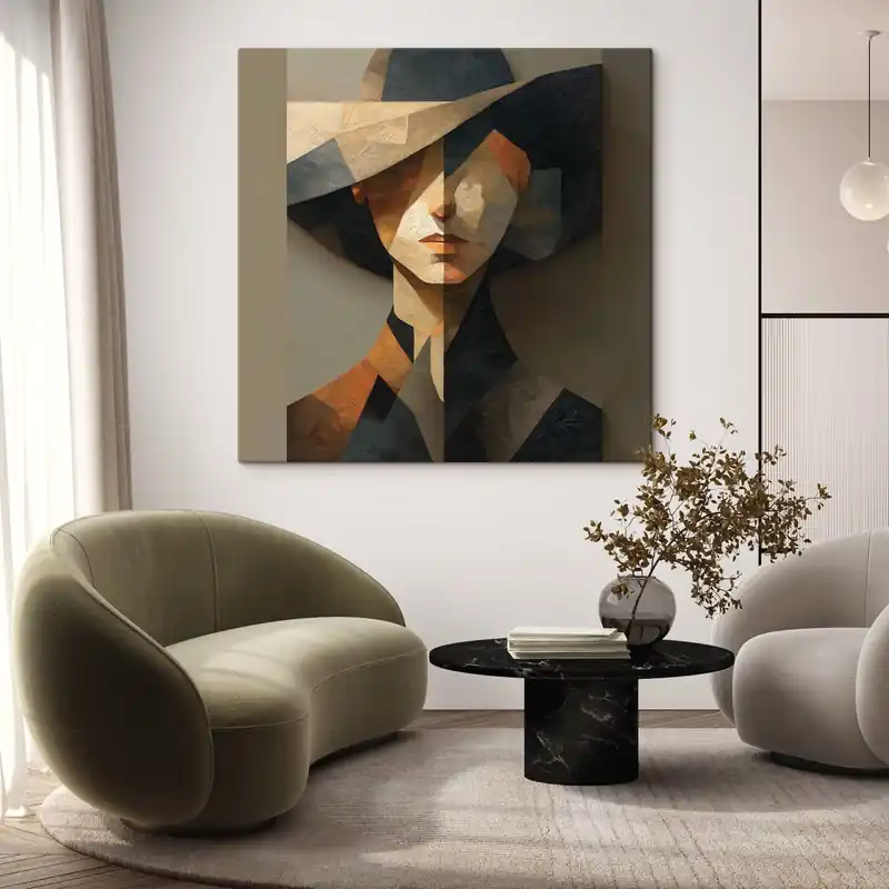 Pictură pe pânză Portret cubist Nr s49313 Ofertă exclusivă