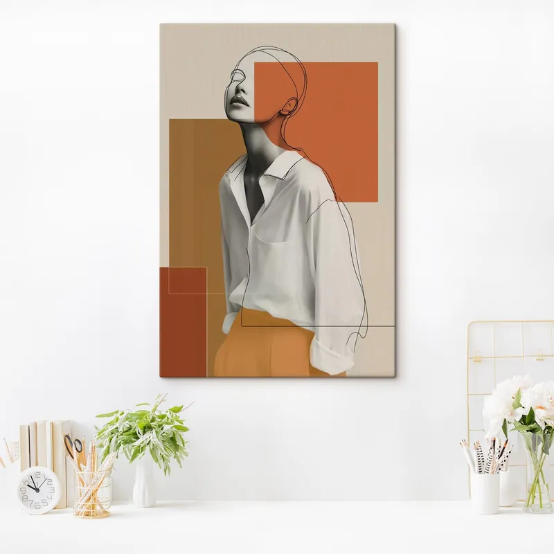 Ieftin Pictură pe pânză Poziție minimalistă Nr s49319
