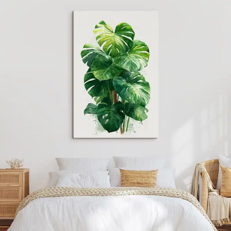 Pictură pe pânză Lumina pentru Monstera Nr s49336 Reducere extra