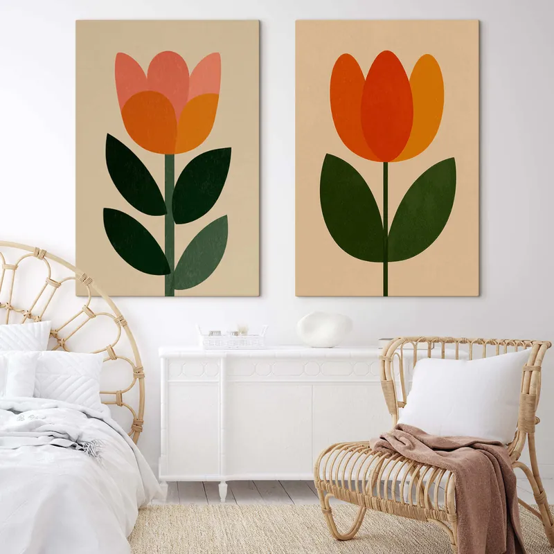 Reduceri Pictură pe pânză Lalele scandinave Nr m30501