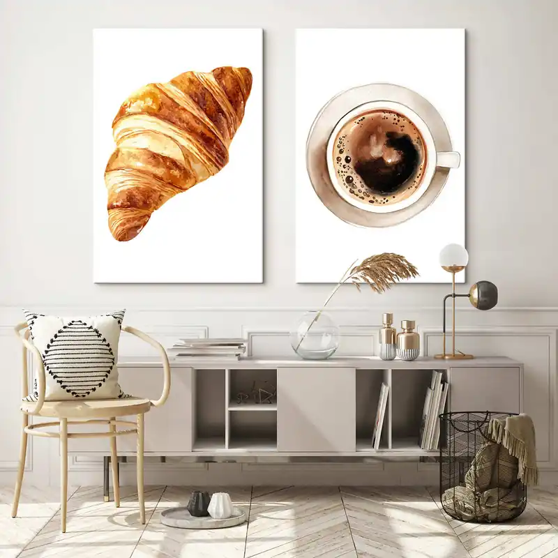 Reducere Pictură pe pânză Starea de spirit de dimineață, la o cafea Nr m30515