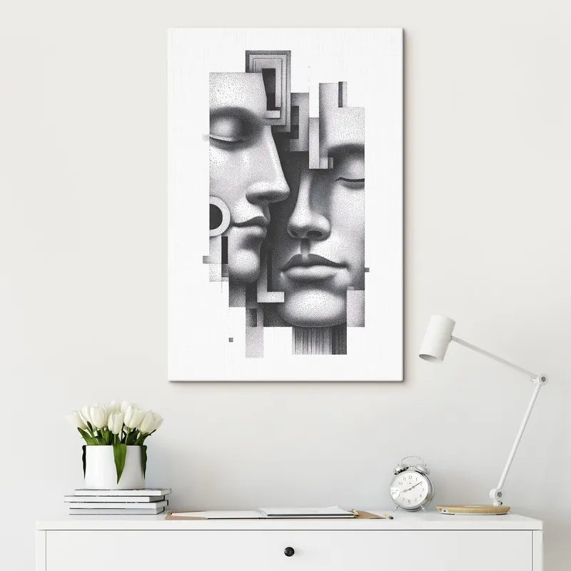 Pictură pe pânză Portrete grafice abstracte Nr s49242 Preferatul clienților
