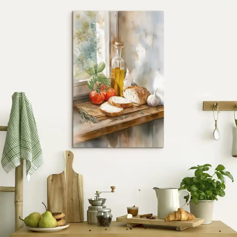 Pictură pe pânză Natură moartă italiană în stil acuarelă Nr s49255 Ofertă limitată