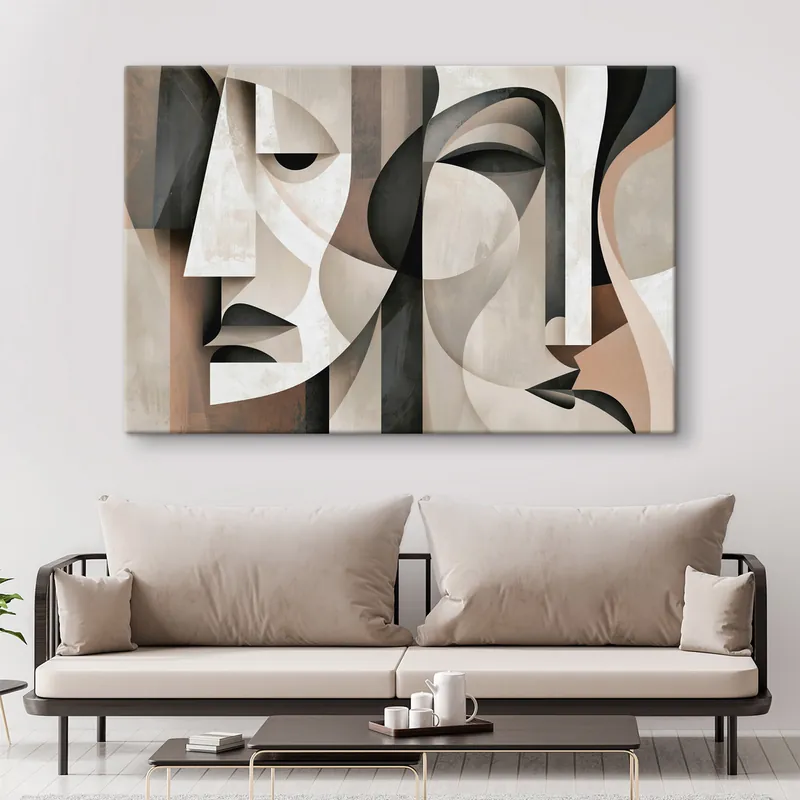 Pictură pe pânză Fețe abstracte Nr s49344 Plată securizată
