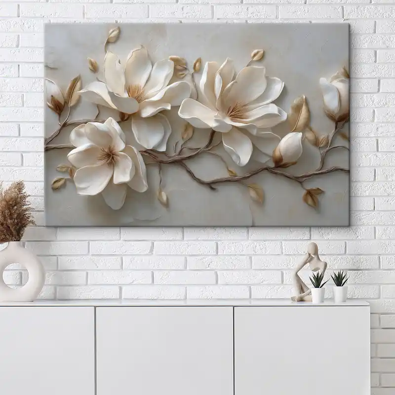 Premium Pictură pe pânză Ramură de magnolie Nr s49407