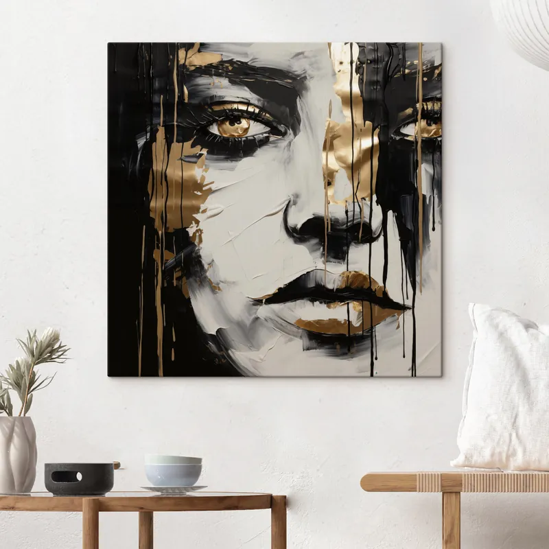 Pictură pe pânză Portret feminin abstract Nr s49442 Premium