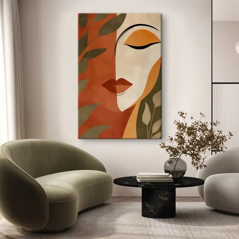 Pictură pe pânză Portret abstract Nr s49449 Reducere extra
