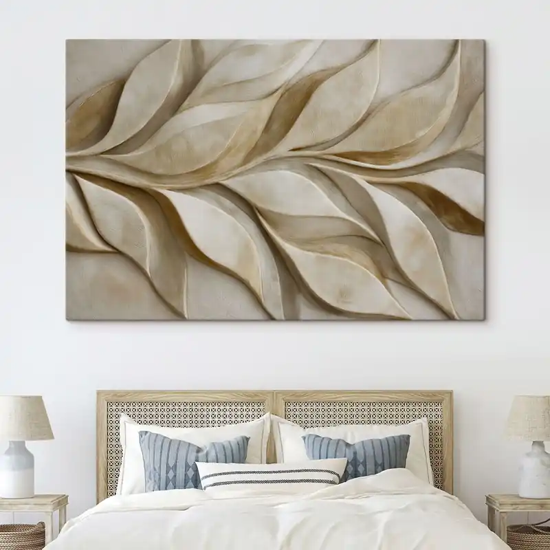 Pictură pe pânză Frunziș abstract Nr s49452 Cumpărături sigure