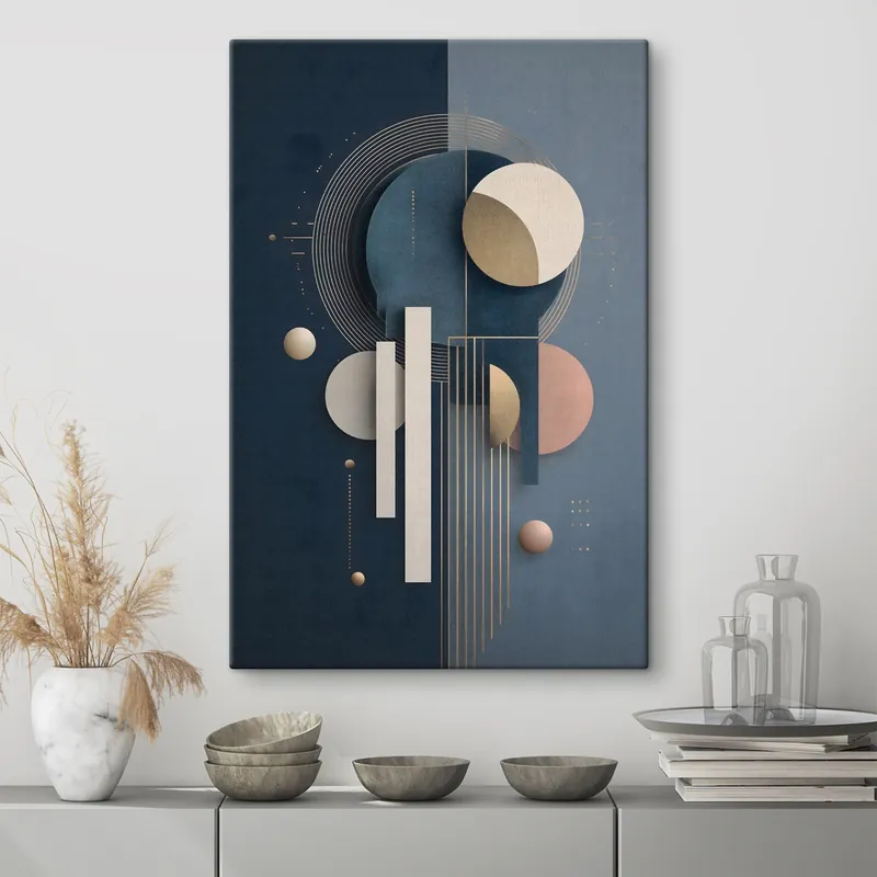 Disponibil imediat Pictură pe pânză Geometrie abstractă Nr s49430