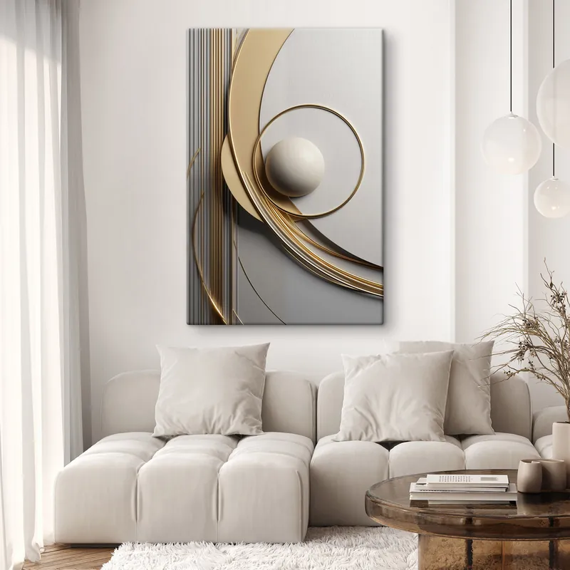 Comandă acum Pictură pe pânză Compoziție geometrică abstractă, texturată, artă modernă și minimalistă Nr s49498