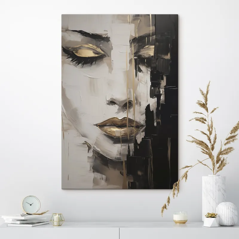 Ieftin Pictură pe pânză Portret feminin modern în stil pictural Nr s49507