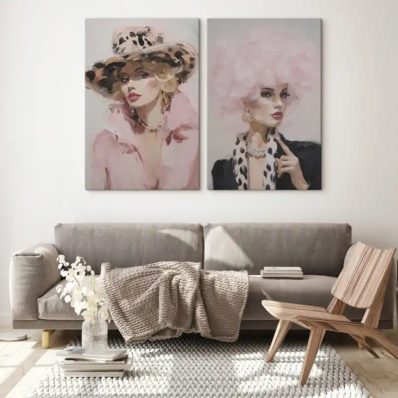 Mai ieftin Pictură pe pânză Tablou în stil artistic reprezentând o femeie elegantă Nr m30595