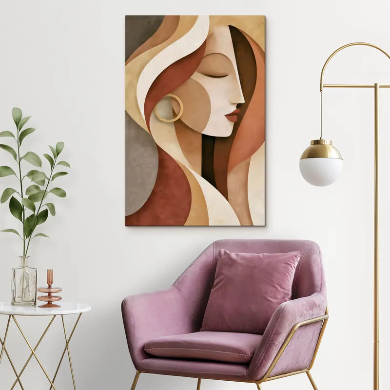 Noutate Pictură pe pânză Față abstractă Nr s49621