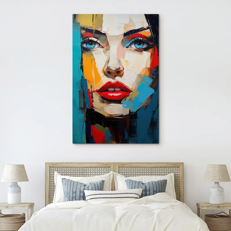 Retur ușor Pictură pe pânză Portret abstract Nr s49628