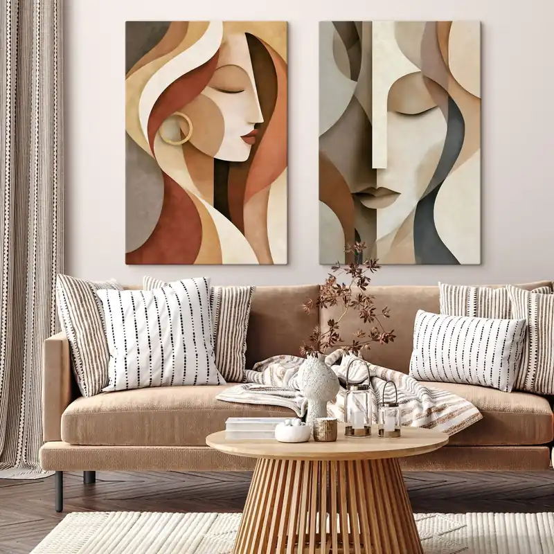 Pictură pe pânză Fețe abstracte Nr m30630 Cumpără acum