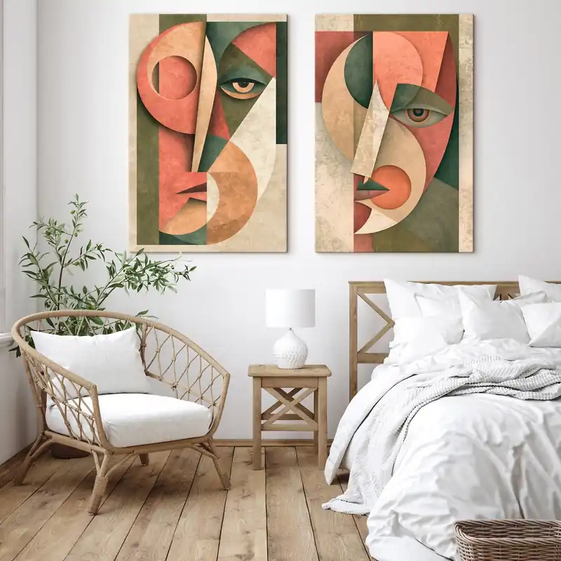 Pictură pe pânză Abstractizarea fețelor Nr m30545 Ofertă specială