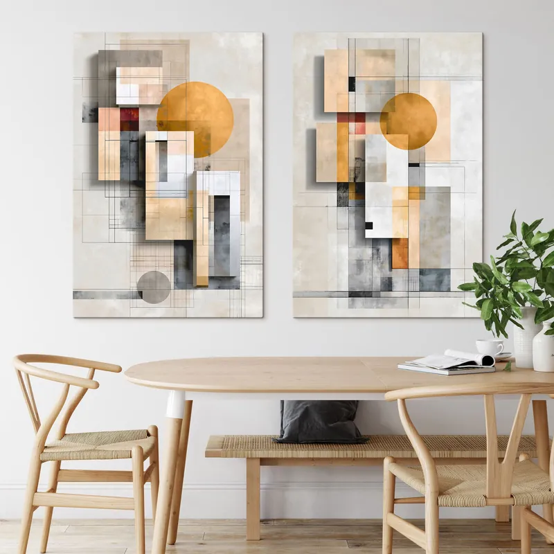 Preț redus Pictură pe pânză Abstracție geometrică Nr m30547