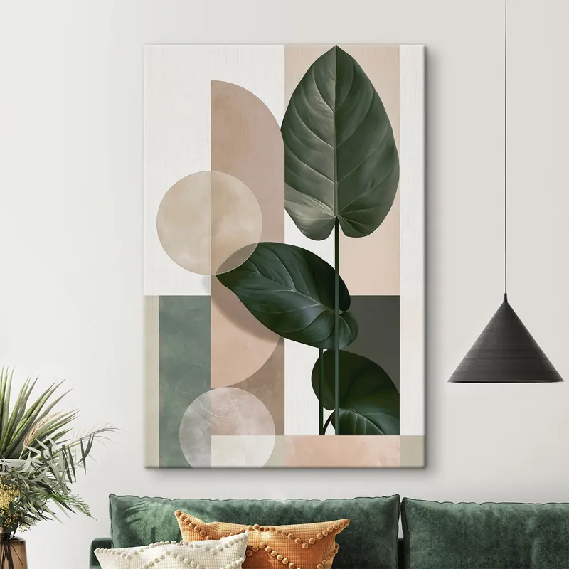 Pictură pe pânză Abstracție botanică Nr s49525 Calitate înaltă