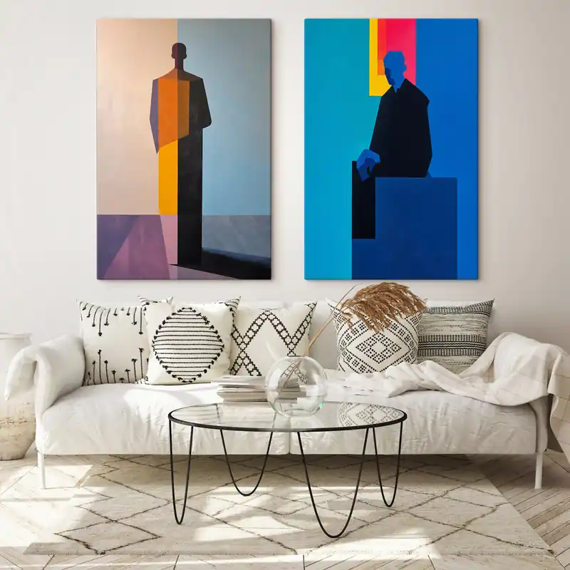 Pictură pe pânză Culori abstracte Nr m30642 Cumpără online