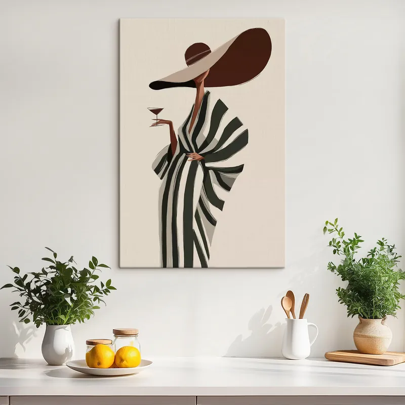 Pictură pe pânză Fată cu pălărie Nr s49633 Vezi acum