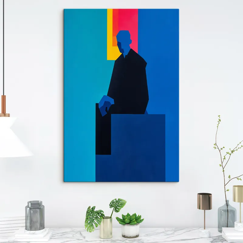 Cel mai vândut Pictură pe pânză Portret în linii colorate Nr s49669