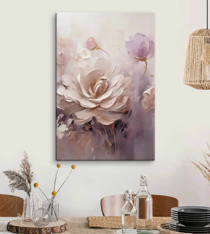 Calitate înaltă Pictură pe pânză Trandafir crem Nr s49735