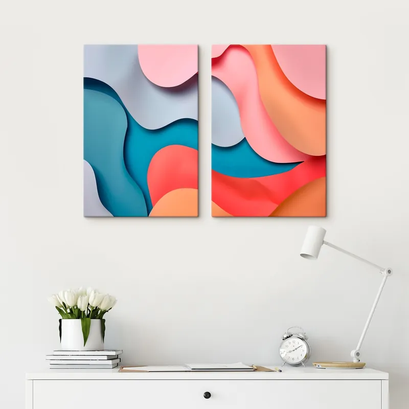 Pictură pe pânză Abstracție volumetrică modernă Nr m30665 Ultima șansă