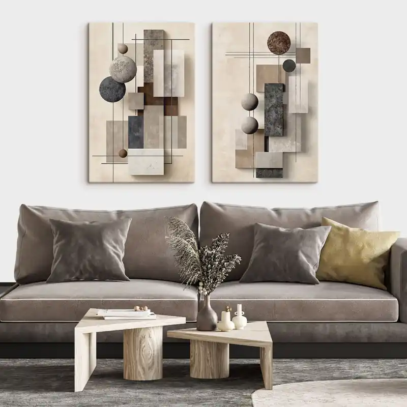 Pictură pe pânză Abstracții geometrice Nr m30673 Ieftin