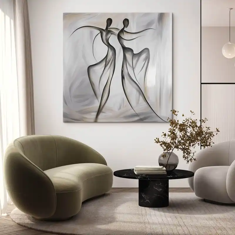 Ultima șansă Pictură pe pânză Cuplu de dansatori în stil abstract Nr s49700