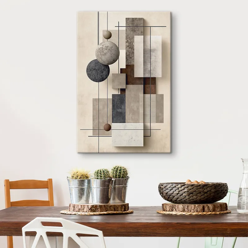Super ofertă Pictură pe pânză Geometria contemporană Nr s49703