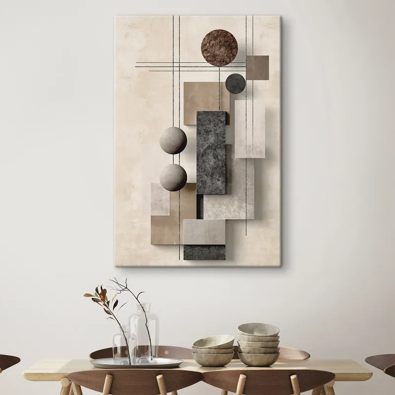 Cel mai vândut Pictură pe pânză O abstracție geometrică Nr s49704
