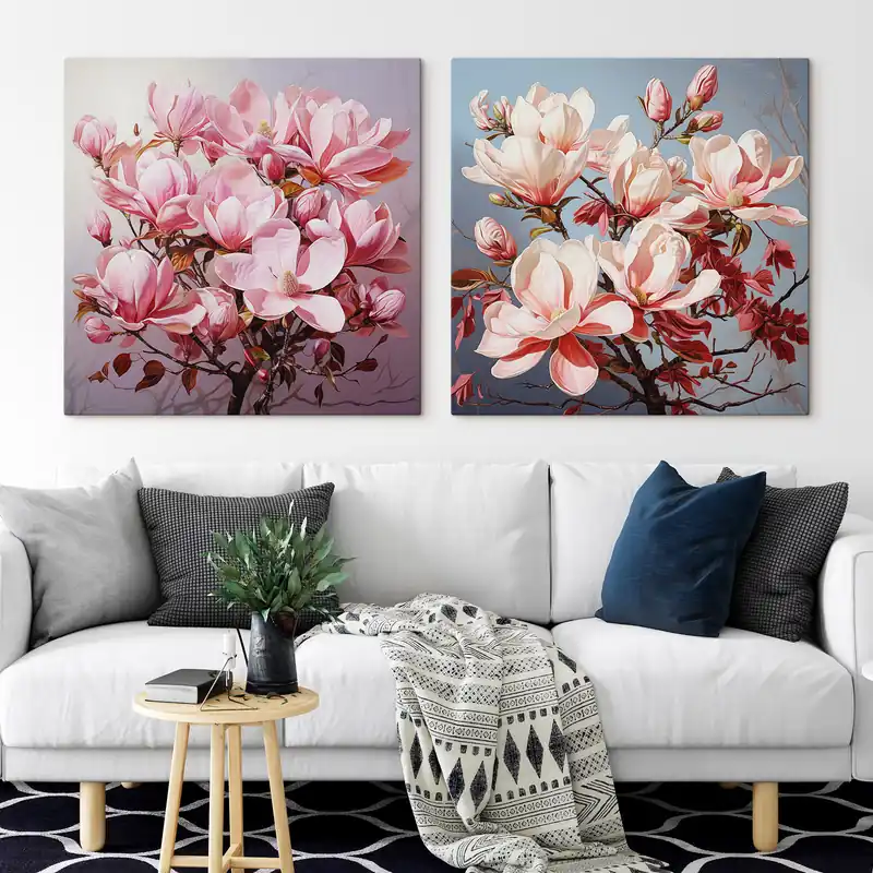 Preț redus Pictură pe pânză Floare de magnolie Nr m30700