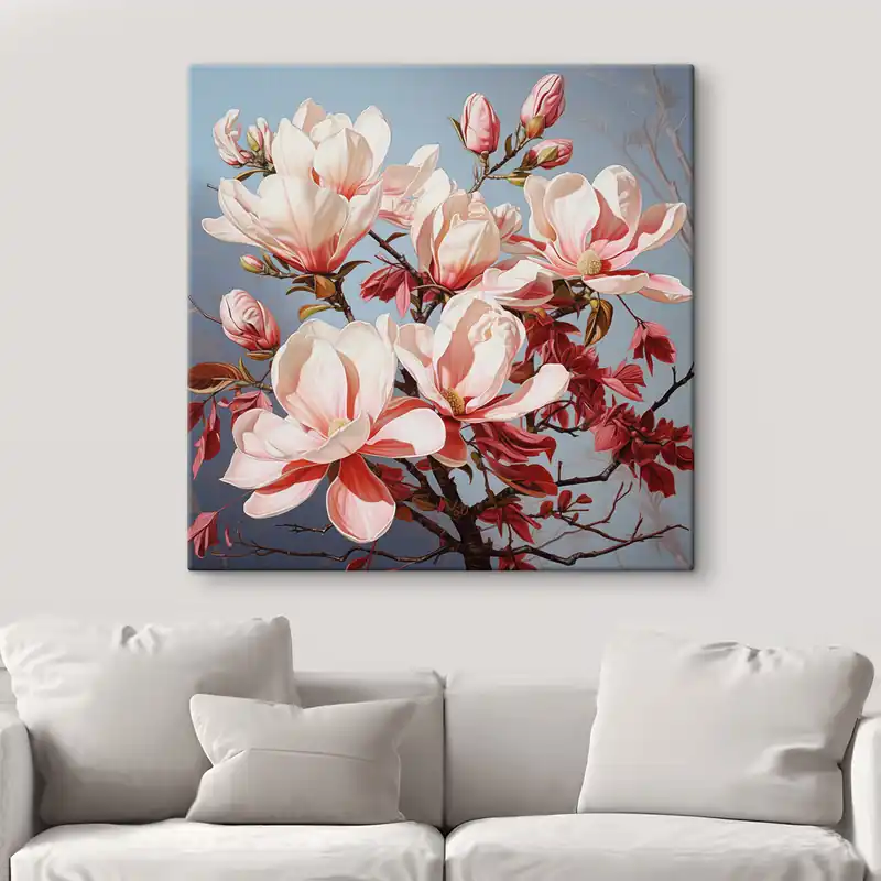 Bestseller Pictură pe pânză Magnolii în zori Nr s49850