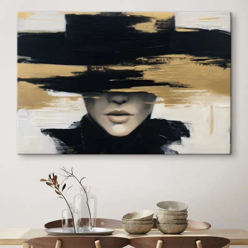 Pictură pe pânză Siluetă abstractă Nr s49803 Noutate